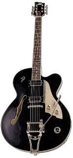 GUITARE ELECTRIQUE CARL CARLTON TRANS BLACK