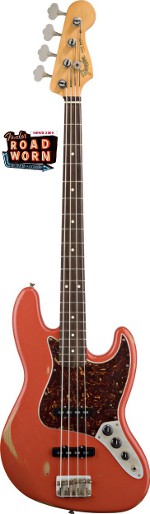JAZZ BASS ROAD WORN 60's RELIC FIESTA RED