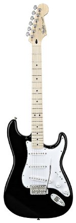 STRATOCASTER NEW STANDARD BLACK MANCHE MAPPLE