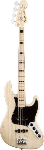 JAZZ BASS AMERICAN DELUXE NATUREL MAPLE Basse FENDER USA