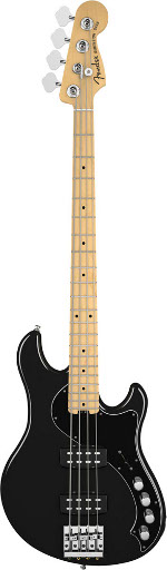 DIMENSION AMERICAN DELUXE IV BLACK TOUCHE ERABLE + ETUI FENDER