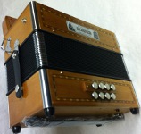 ACCORDEON DIATONIQUE MERLIN II  - -  2 VOIX - - 2 RANGEES 1/2 SOL/DO