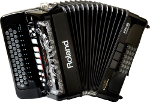 ACCORDEON DIATONIQUE NUMERIQUE NOIR ROLAND