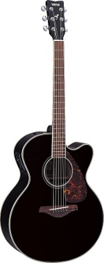 GUITARE ELECTRO-ACOUSTIQUE FJX720SC BL NOIRE SEMI-JUMBO